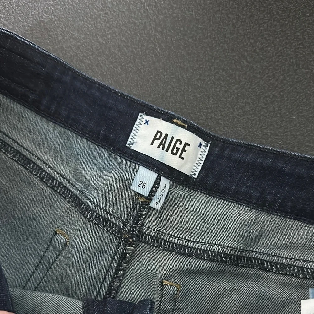 Paige Women's Dark Blue Denim Shorts